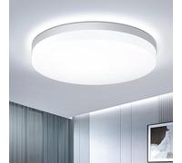 EASY EAGLE Round LED Ceiling Light 48 W, 6500 K, 4800 LM Modern Light, Indoor Lighting for Living Room, Bedroom, Kitchen, Bathroom, IP44, Diameter 30 cm