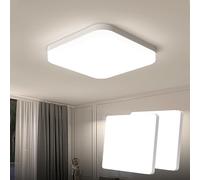 EASY EAGLE Square LED Ceiling Light 36W, Ceiling Fixture 3240LM, 4000K Interior Lighting, Modern Light Lamp for Bathroom, Living Room, Kitchen, Bedroom (Pack of 2), 23FXDBD