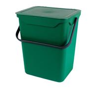 Easy Eco 10L Large Green Plastic Kitchen Compost Caddy/Food Bin for Food Waste Recycling - 10 Litre