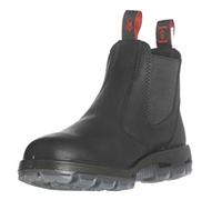 Easy Escape, 6" Slip-On Black Leather Boots, Steel Toe, UK Size 12