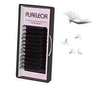 Easy Fan Lashes 0.03 C Curl Mixed Tray 14-20mm 2D-20D Volume Eyelash Extensions Easy Fanning Russian Lashes Individual Lash Extension(0.03C-mix14-20mm)