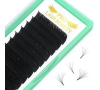 Easy Fan Lashes C-0.05-9 Self-Fanning Eyelashes for Volume Technique C D Curl Eyelash Extension 8-15 mm Length Volume Eyelashes (C-0.05, 9 mm)