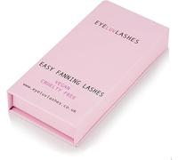 Easy Fan lashes CC Curl 14mm Length 0.05mm thickness individual eyelash extensions easy fanning lash trays eyelash tray volume self fanning lashes eyelash extensions Eyeluvlashes (CC Curl 14mm Length)