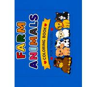 Easy Farm Animals Coloring Book for Toddlers Ages 2-4: Big Easy Pictures with Bold Lines | Landscape Layout | Cute Animals | Day to Night Coloring Book (Happy Farm Friends)