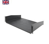 Easy-Fit 2U Rack Shelf - 12" Ventilated Tray for Home Theaters and AV Equipment