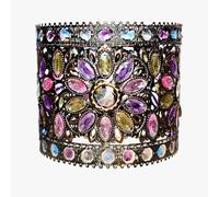 HOMION Easy Fit Antique Moroccan Tilly Design Chandelier Chic Ceiling Light Pendant Shade Crystal Droplet Fitting Decorations Gem Moroccan Style Fitting, Plastic/Metal