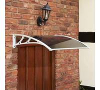 Easy Fit Door Canopy - Durable, Weatherproof, UV Resistant, Stylish Design Greenhurst White One Size