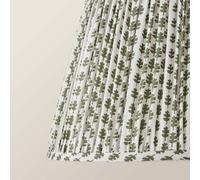 ValueLights | Grange Large Green Floral Pleated Lamp Shade | Shades, Home Décor & Improvement Essential