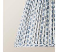 ValueLights | Grange Large Blue Floral Pleated Lamp Shade and Bulb | Shades, Home Décor & Improvement Essential | Bulb Included
