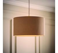 ValueLights | Reni Taupe Fabric Drum Ceiling Lamp Shade (D) 45cm | Shades, Home Décor & Improvement Essential