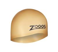 Zoggs Easy-fit silicone swim cap, Comfortable Fit, Hydrodynamic Design, Latex Free, Gold, Normal