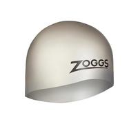 Zoggs Unisex Easy-fit Silicone Swimming cap, Silver, Normal UK