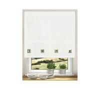 Easy Fit Trimmable Square Eyelet Roller Blinds(White, 210cm (82.67"))