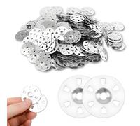 Easy Fix Washers, 500pcs Tile Backer Board Washers, Galvanized Steel with Six Holes Galvanised Steel Fixing Easy Fix and Corrosion Resistant for Thermoboard Gypsum Board