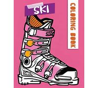 Easy Flow Coloring Book, Alpine SKI Art: Livre de Coloriage