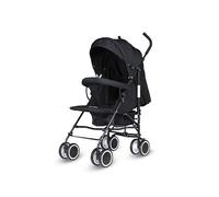 Easy Fold Stroller/Pushchair for Toddler, Lightweight & Compact Travel Buggy, Baby Pram/Pushchair with One-Handed Fold, Storage Basket, Smooth Ride, Suitable for 0-36 Months, Max 15kg (Black)