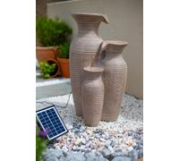 Easy Fountain Aztec Vase Solar Powered Garden Feature - L 28 Cm X W 32 Cm X H 57 Cm