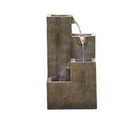 Easy Fountain Coastal Sleepers Water Fountain with LEDs Brown