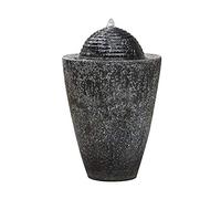 Easy Fountain Dappled Column Water Fountain, Glassfibre Reinforced Concrete (GRC), Natural, One Size