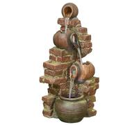 Easy Fountain Flowing Jugs Water Fountain with LED Lights