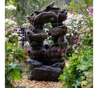 Easy Fountain Sherwood Falls Solar Powered Water Fountain Incl Leds - L 34 Cm X W 44 Cm X H 81 Cm