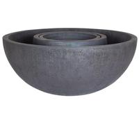 Easy Fountain Vortex Pool & Planter Water Feature - Mains Powered Outdoor Garden Fountain with LED Lights, Integrated Plant Pot, GRC Stone Effect, Relaxing Visual Vortex Flow for Courtyards.