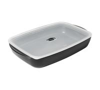 KUHN RIKON Easy Oven Dish Glass Coated with Lid Small 0.8 L Glass