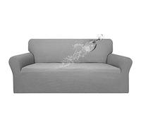 Easy-Going - 100% Waterproof Double Sofa Cover Stretch Jacquard Sofa Cover Leak Proof Furniture Protector for Kids, Pets Dogs and Cats - Sofa - Light Grey