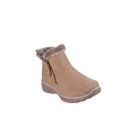 Skechers Easy Going Cool Zip! Leather Women's Tan Winter Ankle Boots - UK 6 / EU 39 / US 9