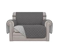 Easy-Going Oversized Chair Sofa Slipcover Reversible Sofa Cover Water Resistant Couch Cover Furniture Protector Cover with Elastic Straps for Pets Kids Dog Cat(Oversized Chair, Gray/Light Gray)