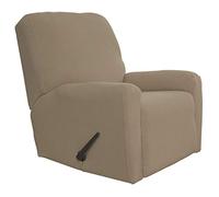 Easy-Going Recliner Stretch Sofa Slipcover Sofa Cover 4-Pieces Furniture Protector Couch Soft with Elastic Bottom Kids Spandex Jacquard Fabric Small Checks(Recliner,Natural)