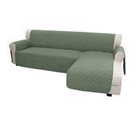 Easy-Going Sofa Slipcover L Shape Modular Sofa Cover Rectangular Chaise Lounge Cover Reversible Sofa Cover Furniture Protector for Pets Kids Children Dog Cat (Large,Greyish Green/Grayish-Green)