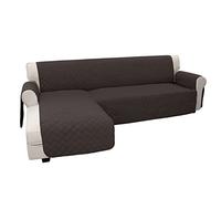 Easy-Going Sofa Slipcover L Shape Sofa Cover Sectional Couch Cover Chaise Lounge Slip Cover Reversible Sofa Cover Furniture Protector Cover for Pets Dog Cat (Large,Chocolate/Chocolate)