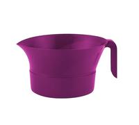 Easy Greasy Colander & Food Strainer Kitchen Set - Strains Ground Beef & Bacon Grease - Colander Set Rinses Pasta, Rice, Fruit, & Vegetables | Comes with Grease Container with Lid (Purple)