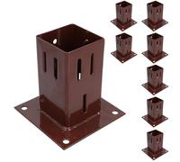 Easy Grip Fence Post Bolt Down Shoe Holder Support Clamp 75mm x 75mm 8PK