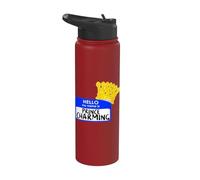 Easy Halloween Costume My Name is Prince Charming Crown Stainless Steel Insulated Water Bottle