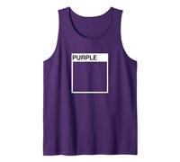 Easy Halloween Costume PURPLE Paint Swatch Tank Top