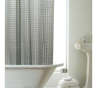 Easy Hang Hookless Ring Top Smoke 3D Effect Bath Shower Curtain 180cm x 180cm