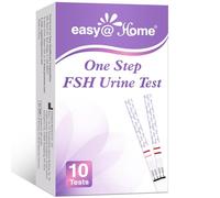 Easy@Home Menopause Test Strips for Women, 10 FSH Test Perimenopause | Qualitative FSH Detection, 25 mIU/mL Sensitivity, Follicle Stimulating Hormone, Fertility Kit