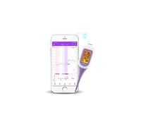 Easy@Home Smart Basal Thermometer, Large Screen and Backlit, Period Tracker with Premom (Purple)