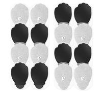 Easy@Home Tens Machine Pads 16 2x3 Reusable Adhesive Electrode TENS Pads Replacement for TENS Electronic Pulse Massager in Hand Shape