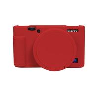 Easy Hood Camera Case for Sony RX100, Soft Silicone Protective Camera Cover Lightweight Case with Removable Lens Cap for Sony DSC-RX100 III / RX100 V / RX100 IV / RX100 VII Digital Camera, Red