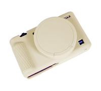 Easy Hood Camera Case for Sony ZV-1 Camera,Silicone Cover,Beige | Anti-Scratch,Slim Fit,with Removable Lens Cover,Lightweight,Soft,Carrying