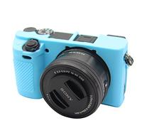 Easy Hood Case for Sony Alpha A6100 A6300 A6400 ILCE-6100 ILCE-6300 ILCE-6400 Digital Camera, Anti-Scratch Soft Silicone Housing Protective Cover Protector Skin (Blue)