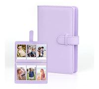 Easy Hood Instax Mini Photo Album, Kpop Photocard Binder, 108 Pockets for Fujifilm Instax Mini EVO/12/11/8/9/7s/25/70/90 Mint Zip Instant Camera Printer, Polaroid Photo Album Memory Book, Purple
