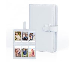 Easy Hood Instax Mini Photo Album, Kpop Photocard Binder, 108 Pockets for Fujifilm Instax Mini EVO/12/11/8/9/7s/25/70/90 Mint Zip Instant Camera Printer, Polaroid Photo Album Memory Book, White