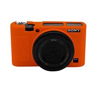 Easy Hood Protective Camera Case for Sony RX100 VII, Camera Silicone Case Lightweight Soft Carry Case Cover for Sony DSC-RX100 III RX100 V RX100 IV RX100 VII DSLR Camera Orange