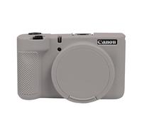 Easy Hood V1 Case, Silicone Camera Cover with Removable Lens Cover, Soft Protector Lightweight Carrying Body Skin for Canon PowerShot V1 Digital Camera - Tiffany Pink