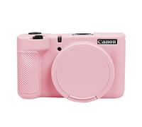 EASY HOOD V1 Case, Silicone Camera Cover with Removable Lens Cover, Soft Protector Lightweight Carrying Body Skin for Canon PowerShot V1 Digital Camera - Pink