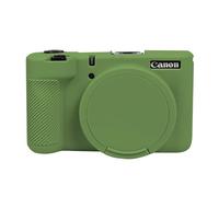 EASY HOOD V1 Case, Silicone Camera Cover with Removable Lens Cover, Soft Protector Lightweight Carrying Body Skin for Canon PowerShot V1 Digital Camera - Green